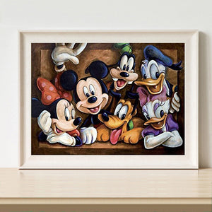 Cartoon Mouse 50x40cm(canvas) full round drill diamond painting
