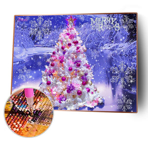 Christmas Tree 40x30cm(canvas) full round drill diamond painting