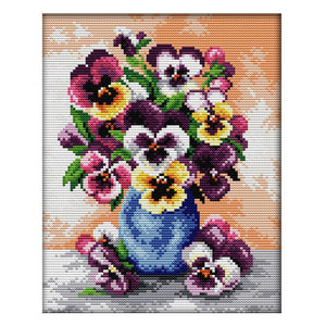 Joy Sunday Colorful Flowers(29*22CM) 14CT stamped cross stitch