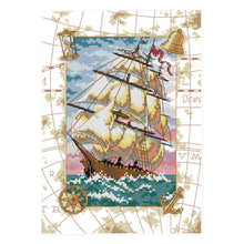 Load image into Gallery viewer, Joy Sunday Ship(31*22CM) 14CT stamped cross stitch
