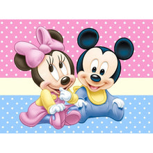 Load image into Gallery viewer, Cartoon Mouse 40x30cm(canvas) full round drill diamond painting
