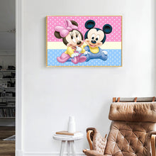 Load image into Gallery viewer, Cartoon Mouse 40x30cm(canvas) full round drill diamond painting
