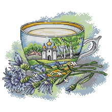 Load image into Gallery viewer, Joy Sunday Russian Teacup(27*21CM) 14CT stamped cross stitch
