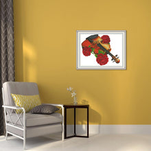 Load image into Gallery viewer, Joy Sunday Violin(36*29CM) 14CT stamped cross stitch
