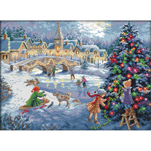 Load image into Gallery viewer, Joy Sunday Christmas Celebration(52*40CM) 14CT stamped cross stitch
