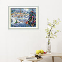 Load image into Gallery viewer, Joy Sunday Christmas Celebration(52*40CM) 14CT stamped cross stitch
