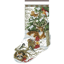 Load image into Gallery viewer, Joy Sunday Jungle Xmas Socks(34*53CM) 14CT stamped cross stitch
