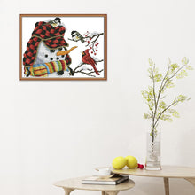 Load image into Gallery viewer, Joy Sunday Christmas Snowman(36*29CM) 14CT stamped cross stitch
