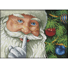 Load image into Gallery viewer, Joy Sunday Cheerful Christmas(30*21CM) 14CT stamped cross stitch
