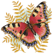 Load image into Gallery viewer, Joy Sunday Butterfly(22*20CM) 14CT stamped cross stitch
