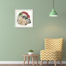 Load image into Gallery viewer, Joy Sunday Xmas Dog Cat(25*25CM) 14CT stamped cross stitch
