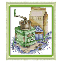 Load image into Gallery viewer, Joy Sunday coffee(27*22CM) 14CT stamped cross stitch
