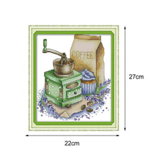 Load image into Gallery viewer, Joy Sunday coffee(27*22CM) 14CT stamped cross stitch
