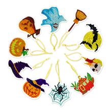Load image into Gallery viewer, 10pcs Halloween DIY Diamond Painting Pendant Full Drill Mosaic Ornament Kit
