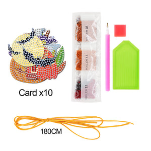 10pcs Halloween DIY Diamond Painting Pendant Full Drill Mosaic Ornament Kit