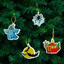 Load image into Gallery viewer, 10pcs Halloween DIY Diamond Painting Pendant Full Drill Mosaic Ornament Kit
