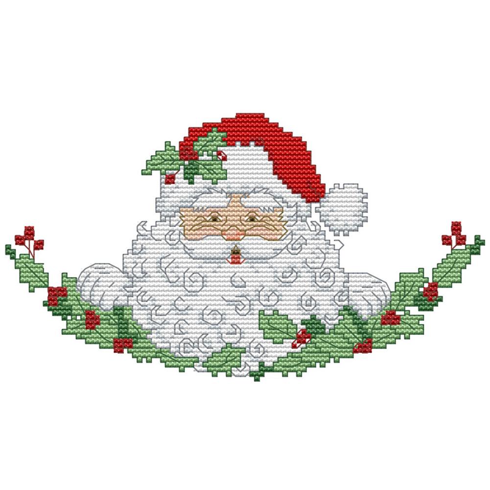 Joy Sunday Santa Claus(26*16CM) 14CT stamped cross stitch
