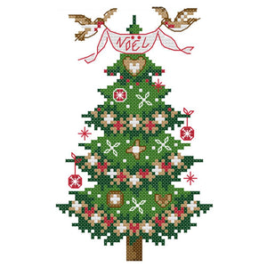 Christmas Tree(14*19CM) 14CT stamped cross stitch