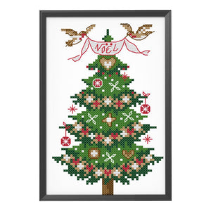 Christmas Tree(14*19CM) 14CT stamped cross stitch