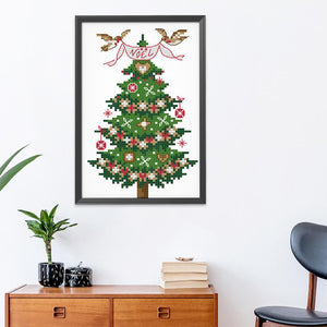 Christmas Tree(14*19CM) 14CT stamped cross stitch