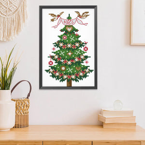 Christmas Tree(14*19CM) 14CT stamped cross stitch
