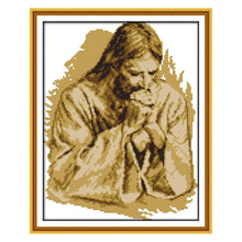 Load image into Gallery viewer, Joy Sunday Jesus Pray(32*27CM) 14CT stamped cross stitch
