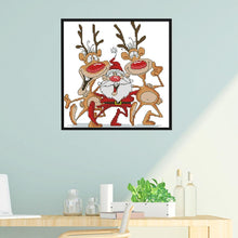 Load image into Gallery viewer, Joy Sunday Santa Claus Reindeer(28*26CM) 14CT stamped cross stitch
