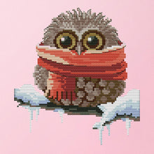 Load image into Gallery viewer, Joy Sunday owl(19*22CM) 14CT stamped cross stitch
