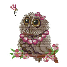 Load image into Gallery viewer, Joy Sunday Owl and Bamboo Dragonfly(19*22CM) 14CT stamped cross stitch
