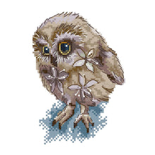 Load image into Gallery viewer, Joy Sunday Beautiful owl(15*20CM) 14CT stamped cross stitch
