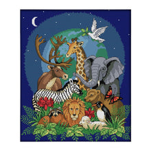 Load image into Gallery viewer, Joy Sunday Wild Animal African Animals(34*39CM) 14CT stamped cross stitch
