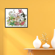 Load image into Gallery viewer, Joy Sunday Spring Kitties(30*26CM) 14CT stamped cross stitch
