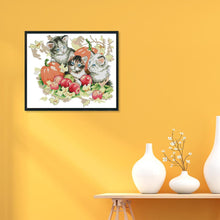Load image into Gallery viewer, Joy Sunday Autumn Kitties(31*27CM) 14CT stamped cross stitch
