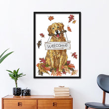 Load image into Gallery viewer, Joy Sunday Welcome Dog(18*26CM) 14CT stamped cross stitch
