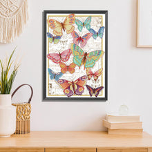 Load image into Gallery viewer, Joy Sunday Color Butterfly Fly(32*43CM) 14CT stamped cross stitch
