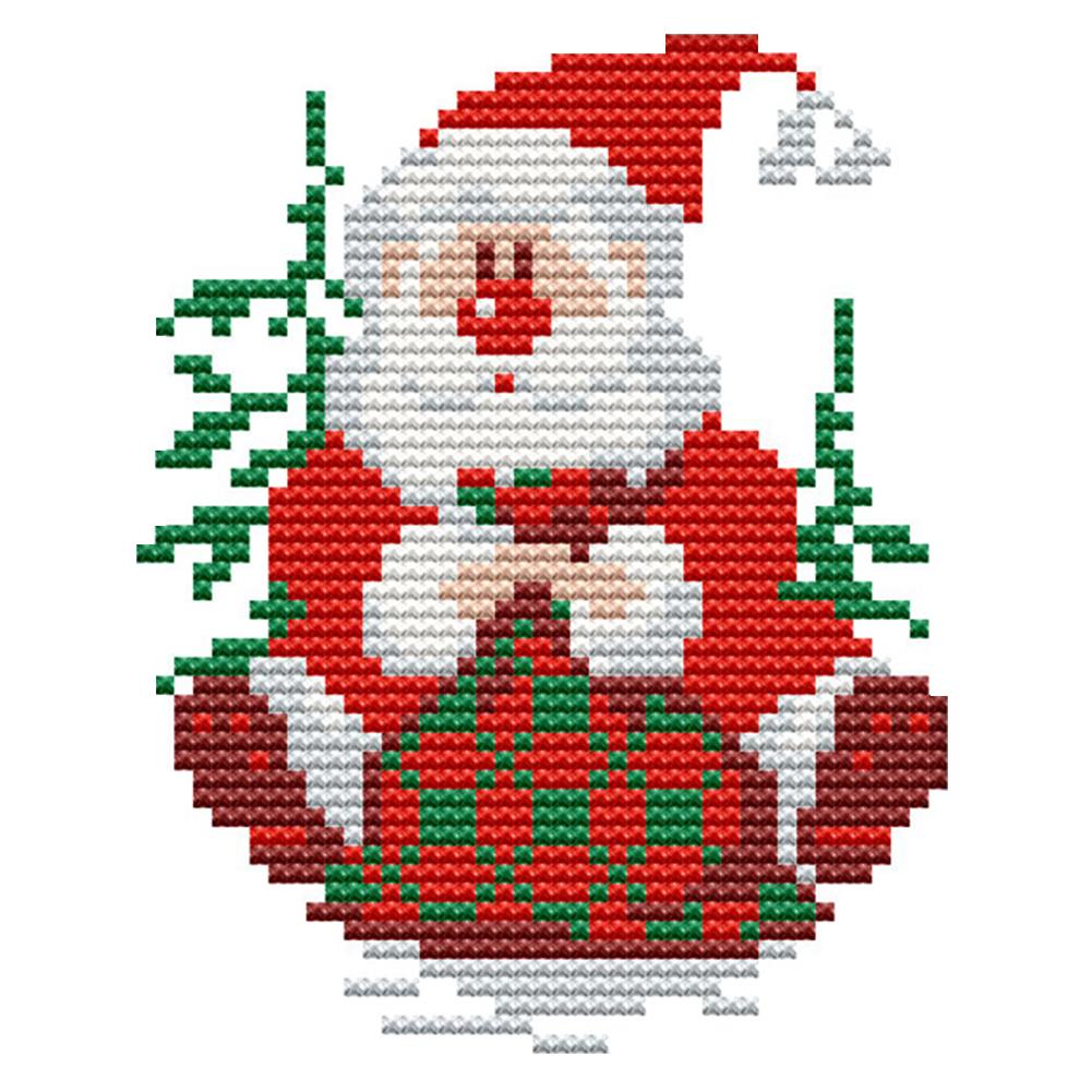 Joy Sunday Santa Claus(15*13CM) 14CT stamped cross stitch