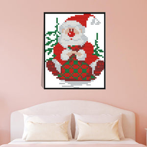 Joy Sunday Santa Claus(15*13CM) 14CT stamped cross stitch