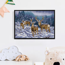 Load image into Gallery viewer, Joy Sunday Winter Deer Group(53*38CM) 14CT stamped cross stitch
