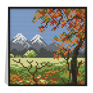Four Seasons(16*16CM) 14CT stamped cross stitch