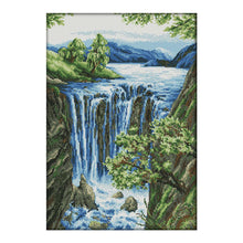 Load image into Gallery viewer, Waterfall(36*50CM) 14CT stamped cross stitch
