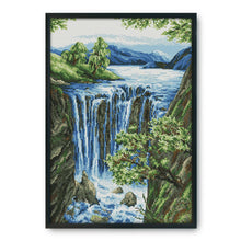 Load image into Gallery viewer, Waterfall(36*50CM) 14CT stamped cross stitch
