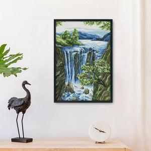 Waterfall(36*50CM) 14CT stamped cross stitch