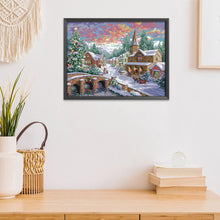 Load image into Gallery viewer, Joy Sunday Snow Landscape(54*43CM) 14CT stamped cross stitch
