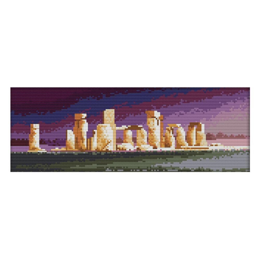 Joy Sunday Stonehenge(37*16CM) 14CT stamped cross stitch