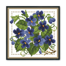 Load image into Gallery viewer, Joy Sunday Months Flower February(17*17CM) 14CT stamped cross stitch
