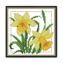 Load image into Gallery viewer, Joy Sunday Months Flower March(17*17CM) 14CT stamped cross stitch
