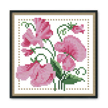Load image into Gallery viewer, Joy Sunday Months Flower April(17*17CM) 14CT stamped cross stitch
