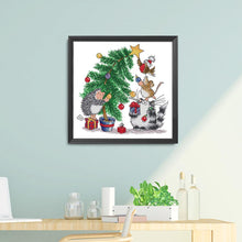 Load image into Gallery viewer, Christmas Gift(28*28CM) 14CT stamped cross stitch
