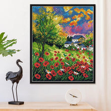 Load image into Gallery viewer, Joy Sunday Mountain Flower(30*26CM) 14CT stamped cross stitch
