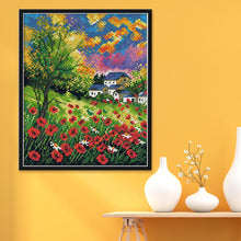 Load image into Gallery viewer, Joy Sunday Mountain Flower(30*26CM) 14CT stamped cross stitch
